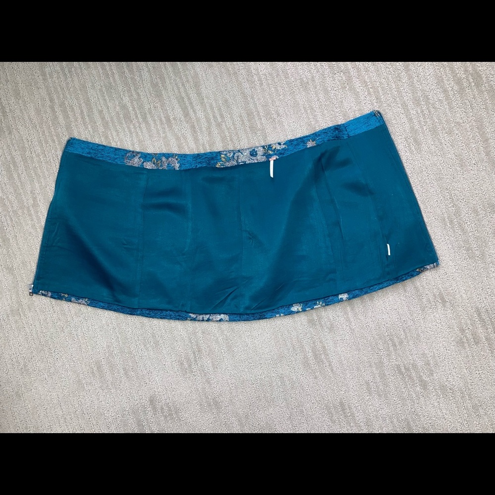 Free People Metallic Floral Print Skirt - Picture 3 of 4